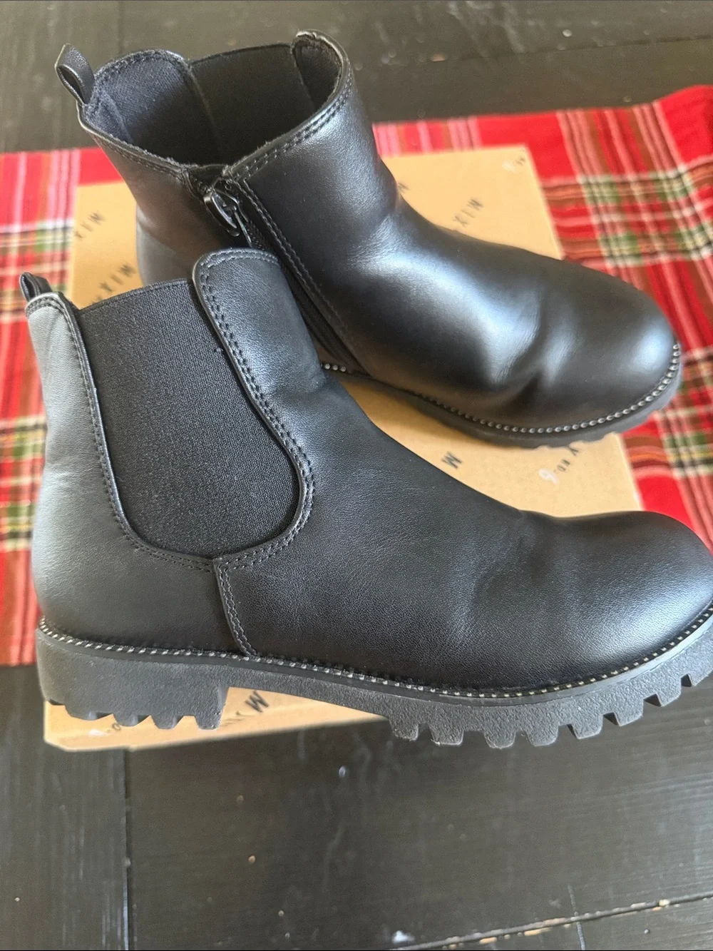 Mix No. 6 Black Kids Chelsea Zip Boot